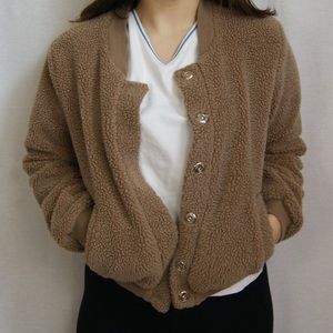 ✘ CROPPED TEDDY COAT ✘